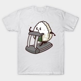 Kawaii onigiri cute Japanese food gym T-Shirt